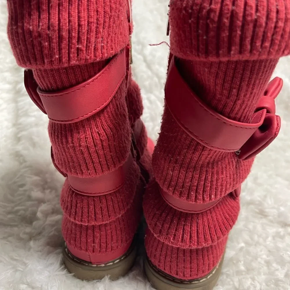 Dream Pairs KLOVE Girl's Winter Snow Boots Warm Walking Mid Calf Shoes SZ1